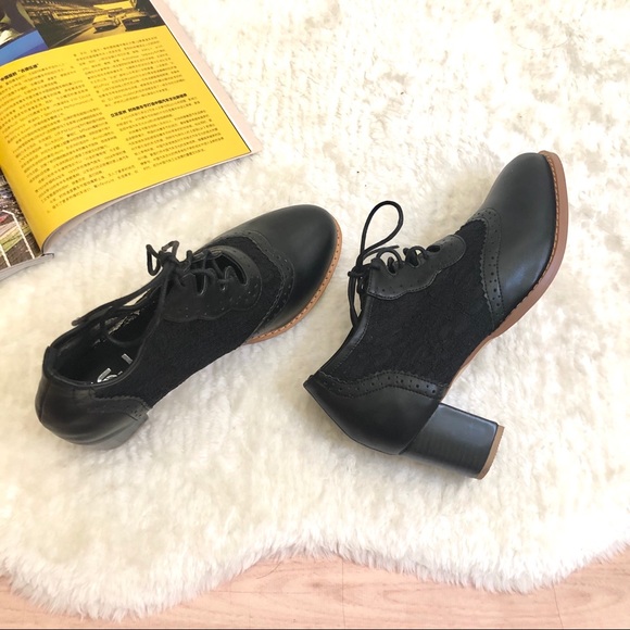 SOLD❤️ Size 9.5 Lace PU Casual Oxford Shoes - Picture 9 of 11